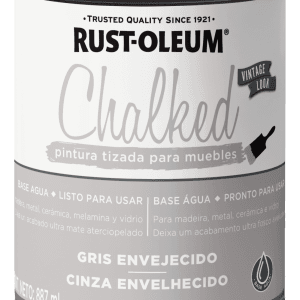 Pintura Chalked Brochable Interior Gris Envejecido Tarro 887gr - Rust Oleum