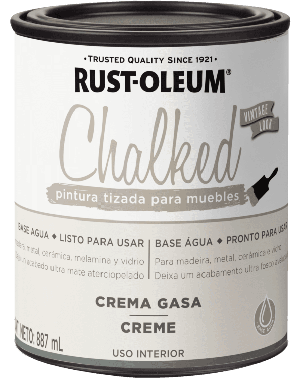 Pintura Chalked Brochable Interior Crema Gasa Tarro 887gr - Rust Oleum