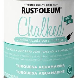 Pintura Chalked Brochable Interior Turquesa Aguamarina Tarro 887gr - Rust Oleum
